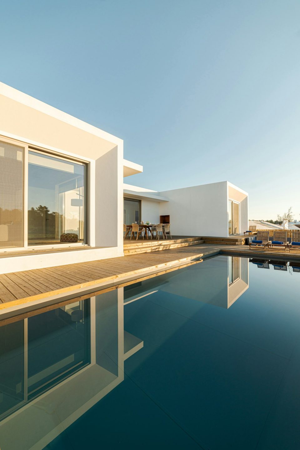 Modern villa with pool and deck
