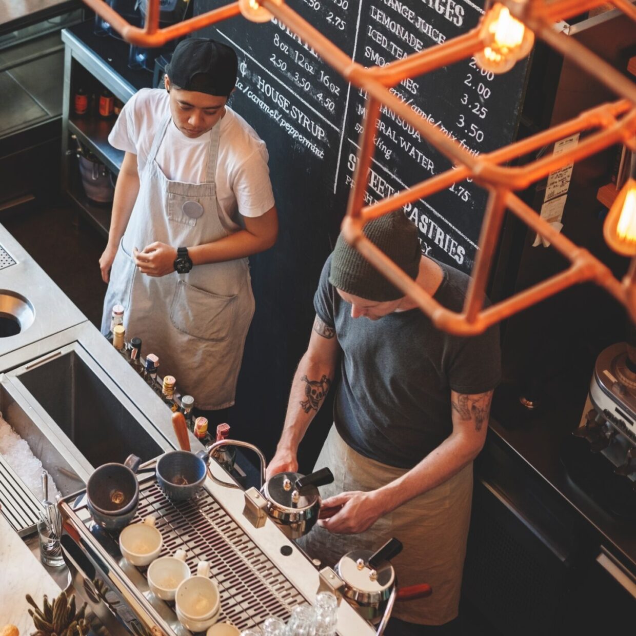 Coffee Shop Bar Counter Cafe Restaurant Relaxation Concept