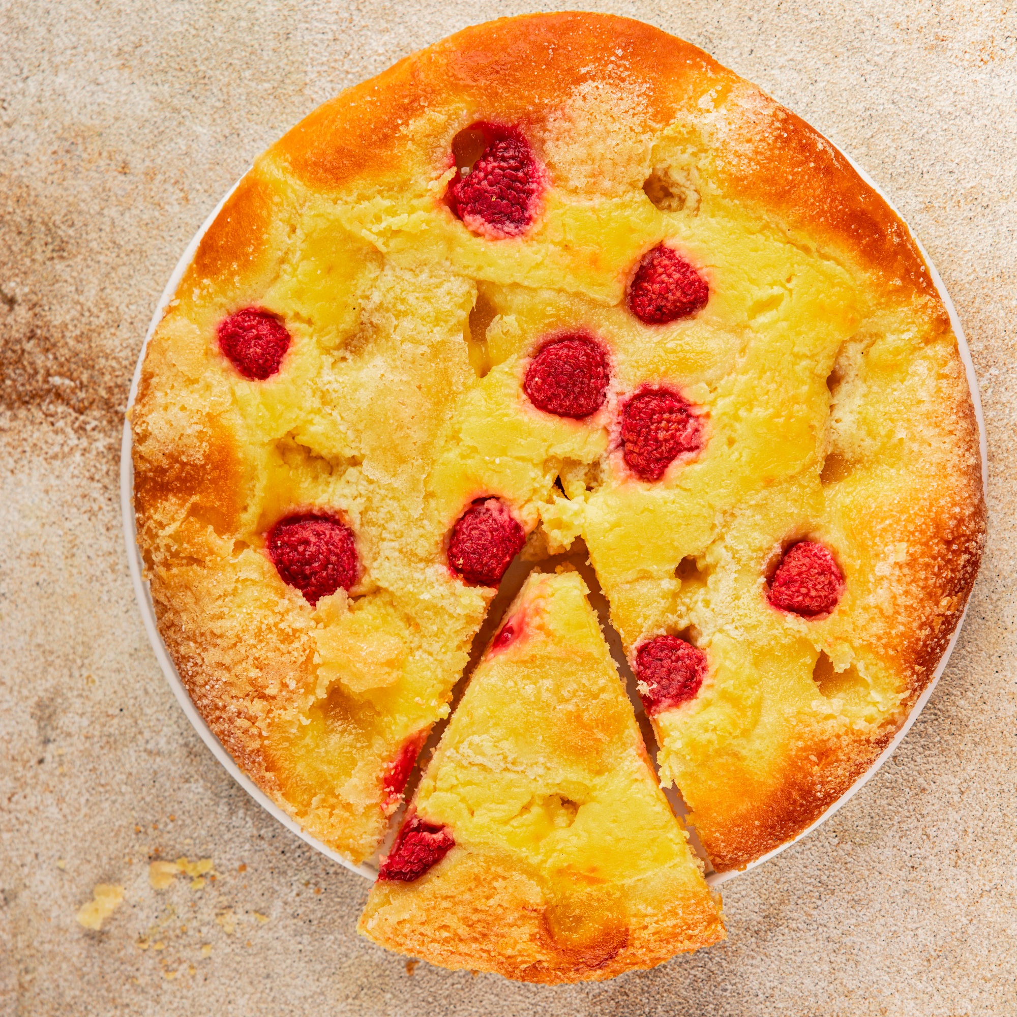 Sweet pie raspberry frangipane dessert baking fresh delicious gourmet food background