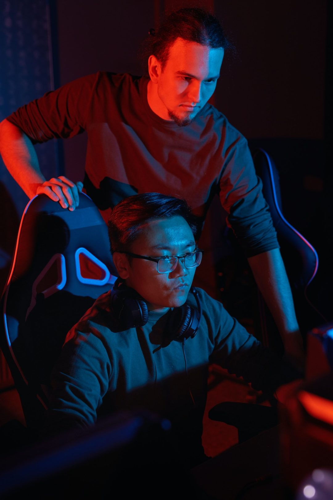 Gamers in computer club