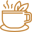 drinking coffee