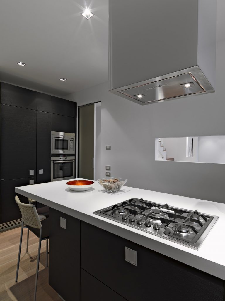 Interiors Shots of the Kitchen in a Modern Apartment