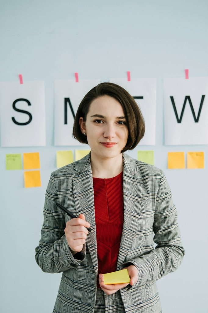 Business planning, business strategy. Businesswoman, manager