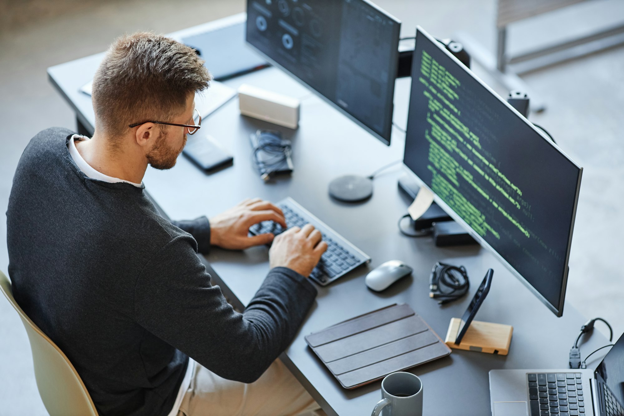 Software Programmer Working