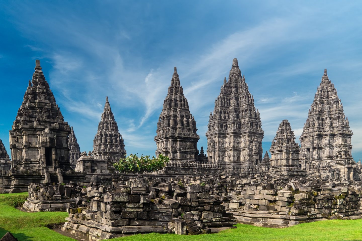 Prambanan lHindu temple ruins. Java, Indonesia.