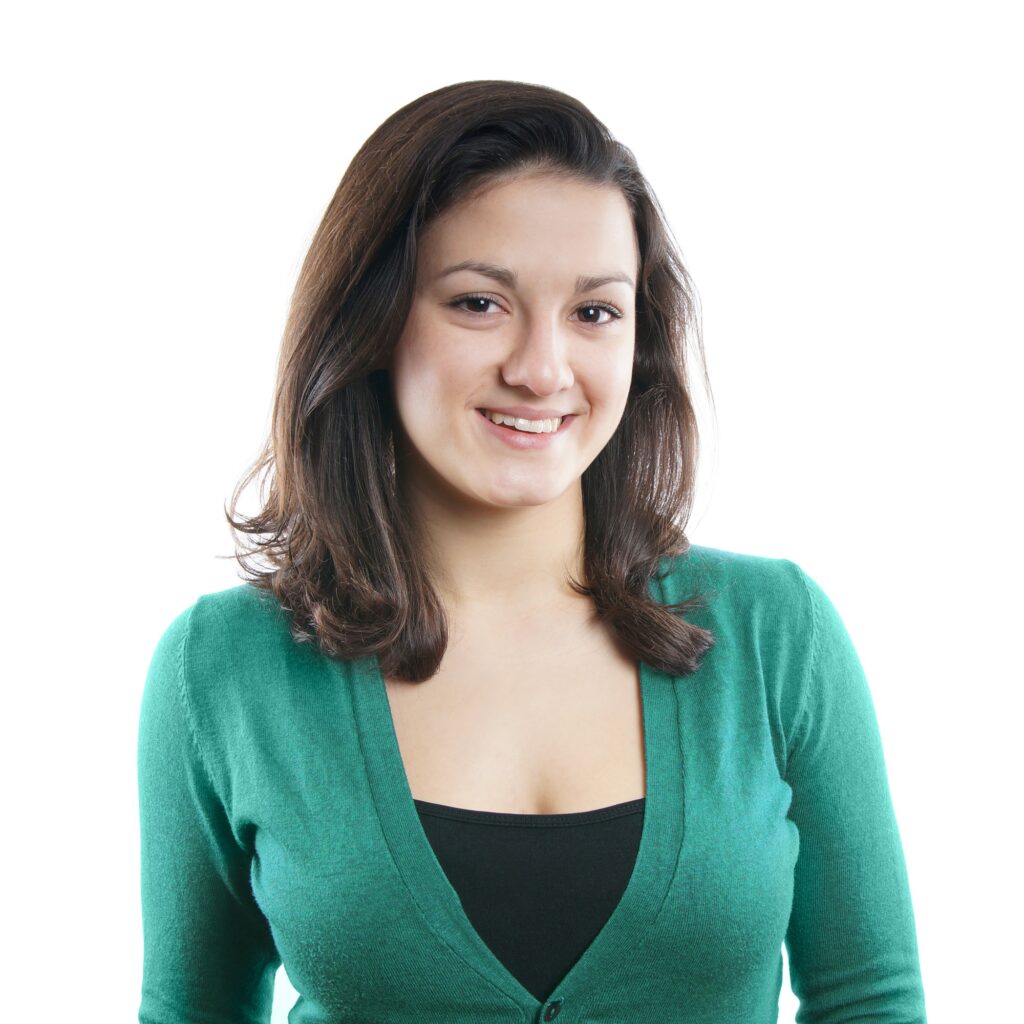 young woman smiling