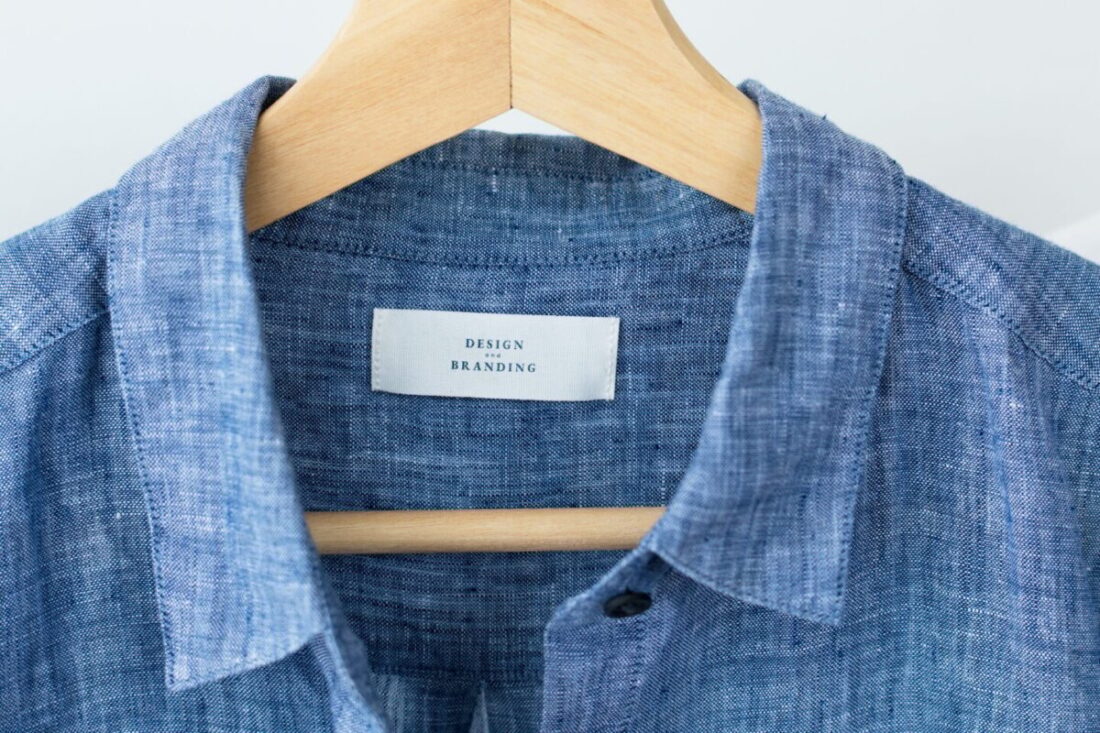 Blue design and branding shirt mockup